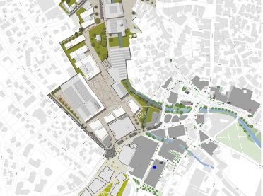 Outletcity - construction and conversion of an existing building - plan