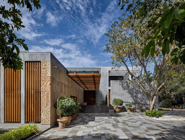 Private Residence Ahmedabad - new construction - outdoor - entrance