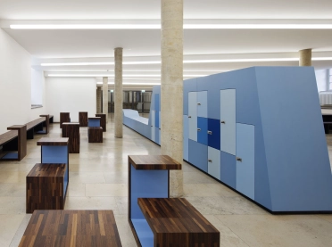 Revitalisation - Castle of Mannheim - indoor - lockers and working spaces
