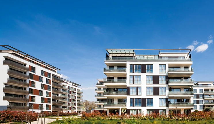 residential complex - Residential Park Niederfeld - overview - central courtyard